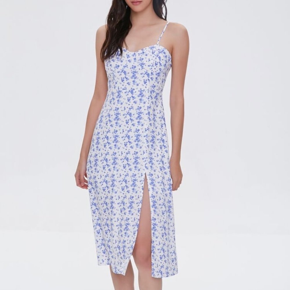 Sweatheart Floral Dress